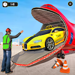 Cover Image of Download Airplane Pilot Taxi Car Transporter: Taxi Car Game 1.0 APK