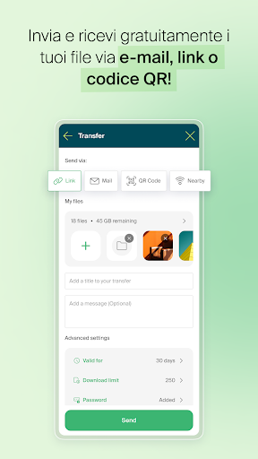 Anteprima dell'app