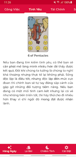 Android application Bài Tarot screenshort