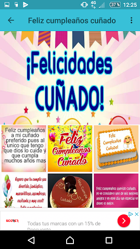 Cuñado feliz día de nacimiento Screen 3