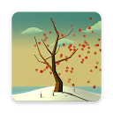Tree With Falling Leaves Live Wallpaper - FREE