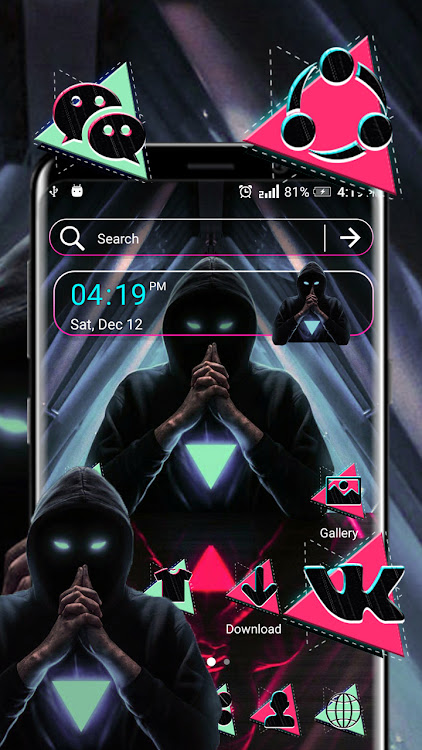 Mask Man Triangle Theme - 2.3 - (Android)