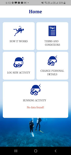SafeDive App Screen 3
