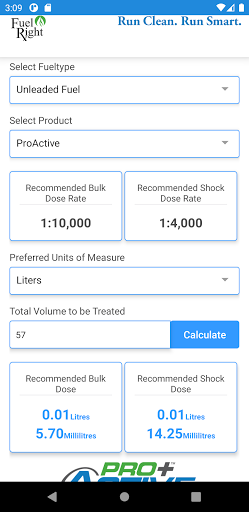 Android application Fuel Right screenshort