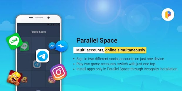 Parallel Space Lite－Dual App Captura de tela