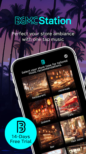 Android application BGMC Station: Music for Stores screenshort