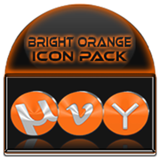 Bright Orange Icon Pack logo