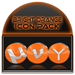 Bright Orange Icon Pack apk
