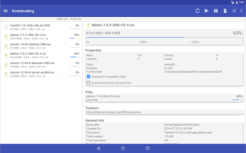 qBittorrent Controller Pro Tangkapan layar