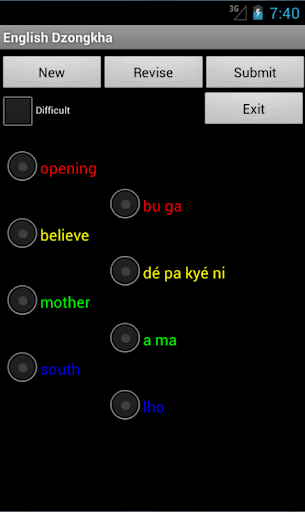 English Dzongkha Dictionary