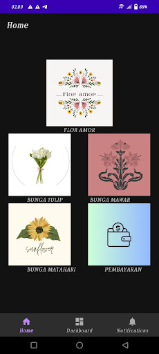 Android application FlorAmor screenshort