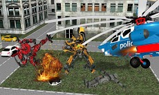USA Police Robot Helicopter: Air Robot Car Battleのおすすめ画像3