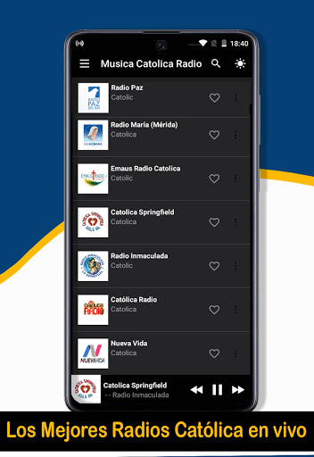 Android application Musica Catolica screenshort