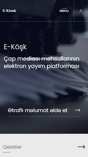 Android application e-köşk screenshort