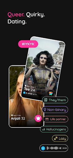 Android application Glii- Quirky. Queer. Dating. screenshort