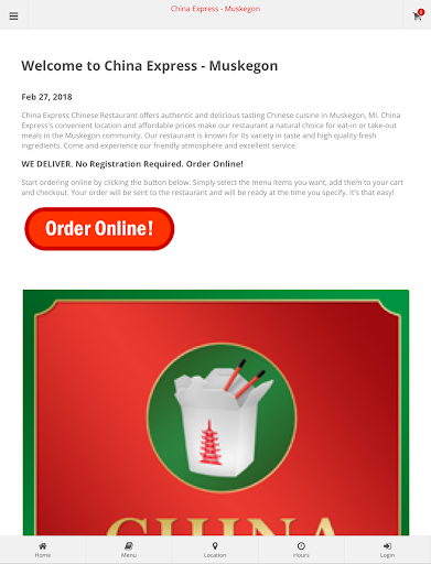 China Express Muskegon Order