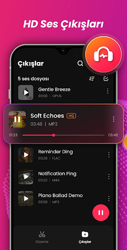 Ses Editörü, Müzik Editörü Android Uygulaması Ekran Görüntüsü 6