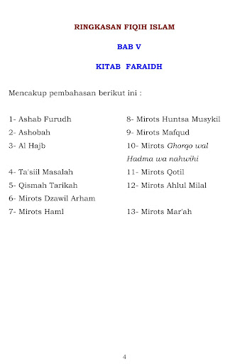 Ringkasan Fiqih Islam Faraidh Screen 3