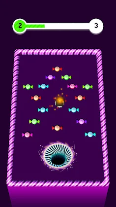 Color Candy Circle Hole Game - Screenshot 1