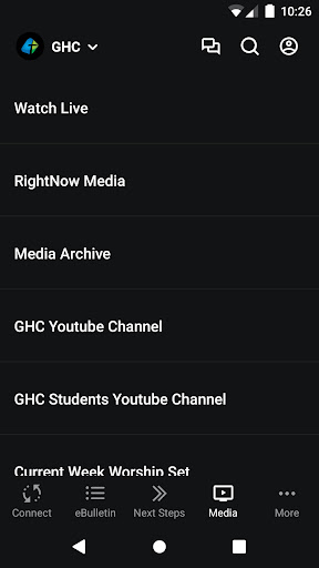 Grace Heartland Church App Screen 3