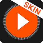 Cover Image of Descargar MusiX Material Dark Orange Skin for music player 1.0 APK