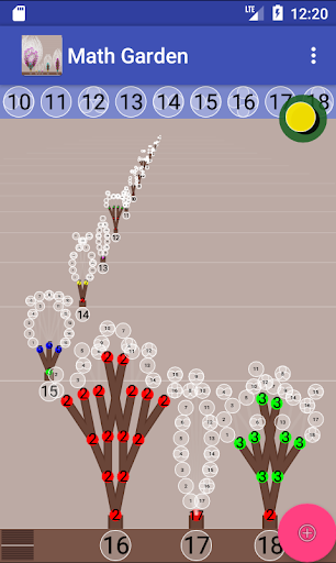 Android application Math Garden screenshort