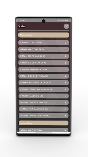 Screenshot of Saxophone Fingering Chart