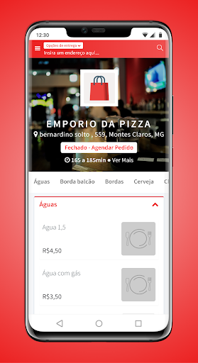 Android application Empório da Pizza screenshort