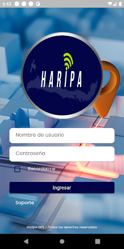 Android application haripa sensores screenshort