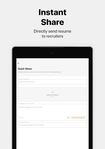 Screenshot of ResumeIT - Quick CV Maker App