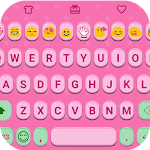 Cover Image of Download Pink Jelly Emoji Keyboard Skin 2.0.4 APK