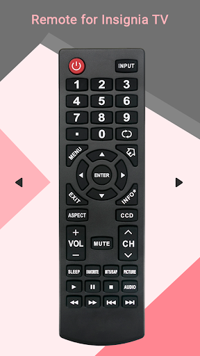 Remote for Insignia TV Screen 2