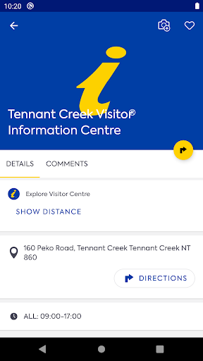 Australian Visitor Centres Screen 2
