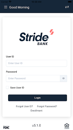 Android application Stride-Mobile Banking screenshort