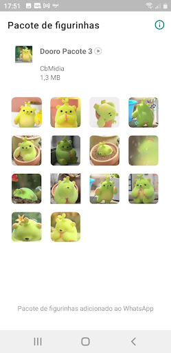 Android application Urso Dooro - Pacote Stickers 3 screenshort