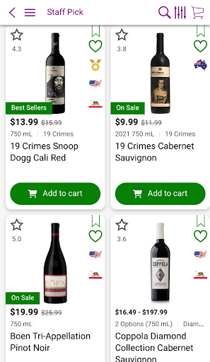 Android application Wine Warehouse NJ screenshort