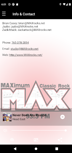 Android application 93-5 MAX screenshort