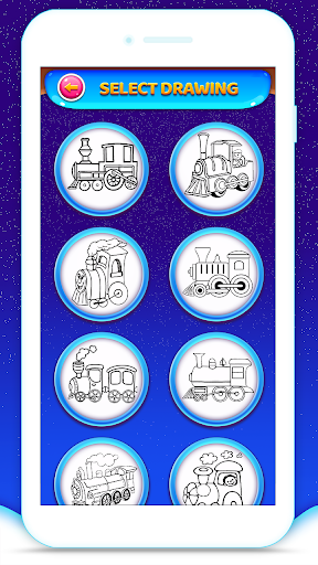 Train Coloring Book Game Screen 2