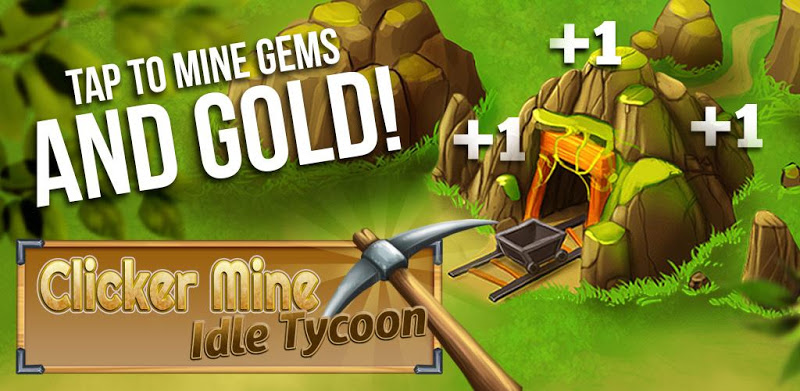 Clicker Mine Idle Adventure - Tap to dig for gold!