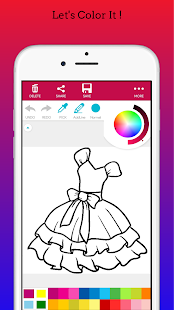 Fashion Dress 2020 Coloring Book 1.1 APK screenshots 5