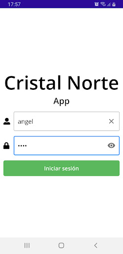 Android application CristalNorteApp screenshort