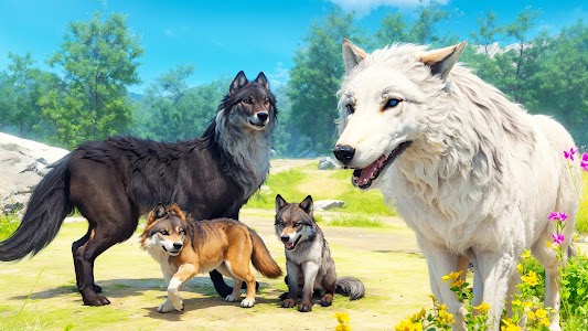 Virtual Arctic Wolf Family Sim Unknown