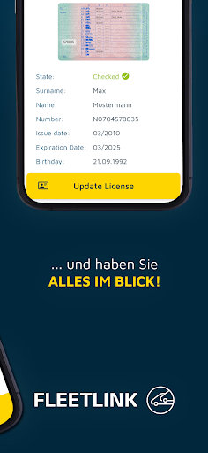 FLEETLINK-App Screen 2
