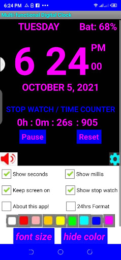 Multi-functional Digital Clock Screen 2
