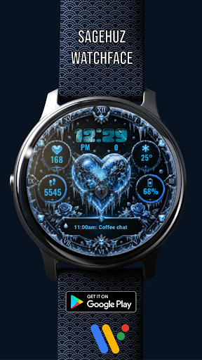 A146 Ice Heart watchface screenshot 7