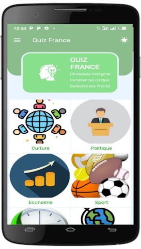 Android application Quiz France screenshort