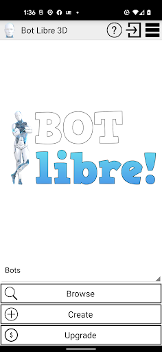 Android application Bot Libre 3D screenshort