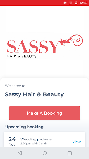 Android application Sassy Hair & Beauty screenshort