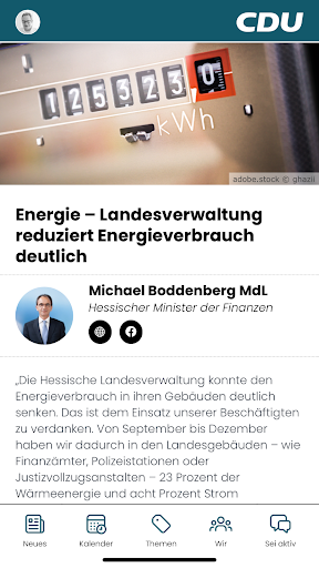 Android application CDU Hessen screenshort