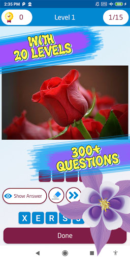 Guess the flower Screen 3